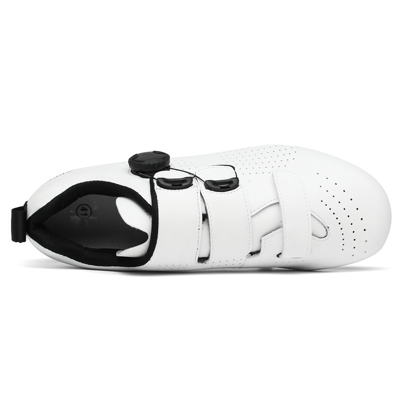 Uniszex önzáró pedálos országúti kerékpárcipő BOA csat könnyű légáteresztő triatlon lovaglás kerékpározás kerékpáros edzőcipő