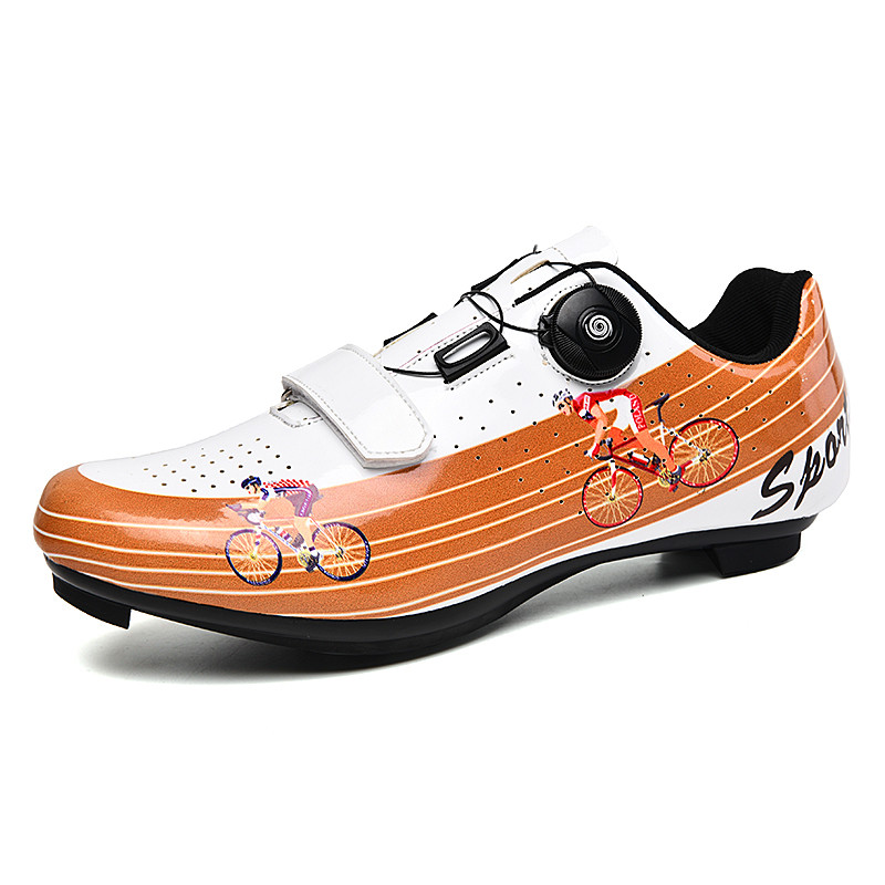 Kerékpáros cipők Self Lock országúti kerékpáros cipők légáteresztő triatlon kompatibilis pályacipők Boa könnyű kerékpáros edzőcipők