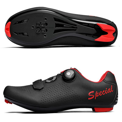 Unisex SPD Self Lock plento dviračių batai BOA sagtimi kvėpuojantis guminis padas Triatlono važiavimo dviračiu dviračių treniruočių sportbačiai