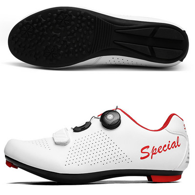 Unisex SPD Self Lock plento dviračių batai BOA sagtimi kvėpuojantis guminis padas Triatlono važiavimo dviračiu dviračių treniruočių sportbačiai