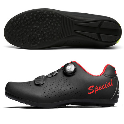Unisex SPD Self Lock plento dviračių batai BOA sagtimi kvėpuojantis guminis padas Triatlono važiavimo dviračiu dviračių treniruočių sportbačiai
