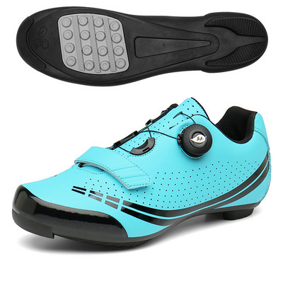 Ārā elpojoši īpaši vieglie vīriešu riteņbraukšanas apavi BOA ar sprādzi, šosejas velosipēda slēdzeni, kronšteinus, velosipēdu kedas unisex lielizmēra 36-47