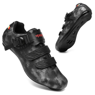 Speed Unisex SPD riteņbraukšanas apavi Self Lock šosejas riteņbraukšanas sporta apavi maskēšanās velosipēds triatlons treniņš vīriešu kedas