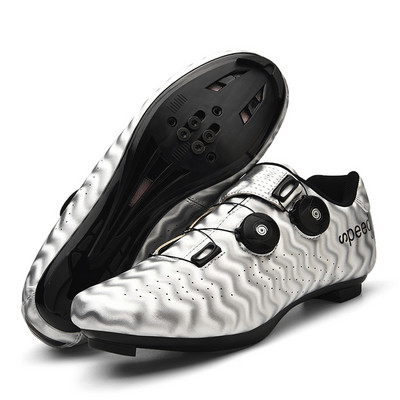 Uniszex Self Lock Wave Professzionális országúti kerékpáros cipők BOA csattal légáteresztő triatlon lovaglás kerékpározás kerékpáros edzőcipő