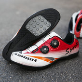 Uniszex légáteresztő gumitalpú kerékpáros cipők Országúti kerékpáros cipők Professzionális kerékpáros edzőcipők 37-46