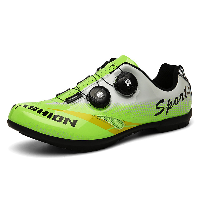 Uniszex légáteresztő gumitalpú kerékpáros cipők Országúti kerékpáros cipők Professzionális kerékpáros edzőcipők 37-46