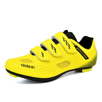 Unisex elpojošie kalnu velosipēdistu treniņu apavi Pašbloķējoši vīriešu profesionālās braukšanas sporta kurpes ar nagiem, lielie izmēri 37-46