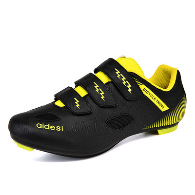 Unisex elpojošie kalnu velosipēdistu treniņu apavi Pašbloķējoši vīriešu profesionālās braukšanas sporta kurpes ar nagiem, lielie izmēri 37-46