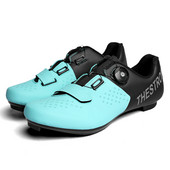 Vīriešu elpojošie skavas riteņbraukšanas apavi Profesionālie triatlona šosejas velosipēdistu apavi velobraukšanas kedas gumijas zoles apavi