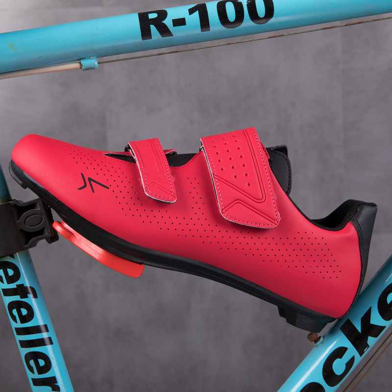 Vīriešu riteņbraukšanas apavi Plakanas skavas pašbloķējošas kalnu velosipēdistu apavi Sieviešu šosejas velosipēdu apavi Velosipēdu SPD Speed kedas