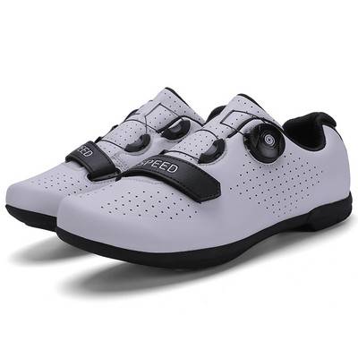 Vyriški kvėpuojantys dviratininkų batai lauko profesionalūs treniruokliai lenktynėms dviračių batai guminiai padai dviračių treniruočių sportbačiai