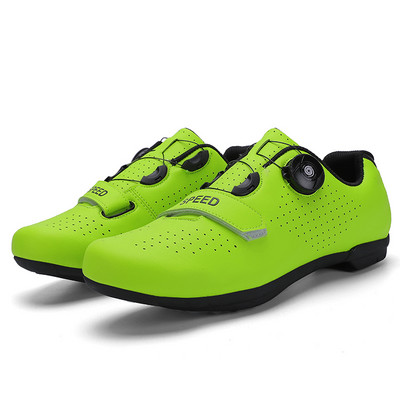 Vyriški kvėpuojantys dviratininkų batai lauko profesionalūs treniruokliai lenktynėms dviračių batai guminiai padai dviračių treniruočių sportbačiai