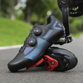 Férfi Női Önzáró lemezes Road Exploring Kerékpáros Cipők Lélegző Kerékpáros Cipők Professzionális MTB SPD Kerékpáros Cipők