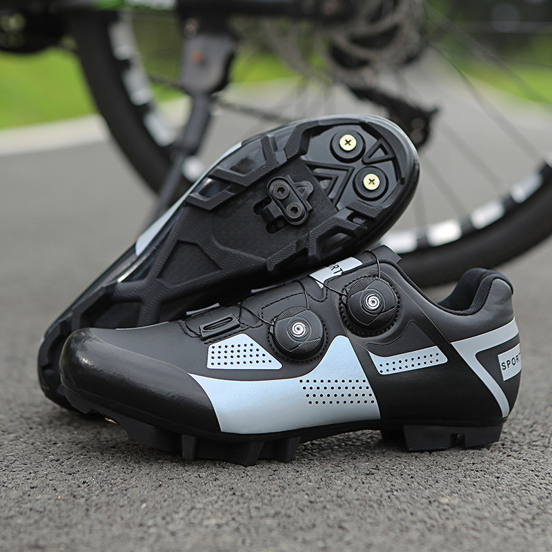 Férfi Női Önzáró lemezes Road Exploring Kerékpáros Cipők Lélegző Kerékpáros Cipők Professzionális MTB SPD Kerékpáros Cipők