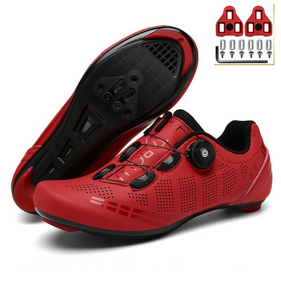 SALŪDAS MTB riteņbraukšanas apavi Vīriešu šosejas riteņbraukšanas kedas ar skavām Speed Flat Sieviešu sacīkšu velosipēdu apavi Kalnu SPD riteņbraukšanas apavi