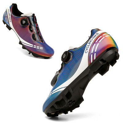 SALŪDAS MTB riteņbraukšanas apavi Vīriešu šosejas riteņbraukšanas kedas ar skavām Speed Flat Sieviešu sacīkšu velosipēdu apavi Kalnu SPD riteņbraukšanas apavi