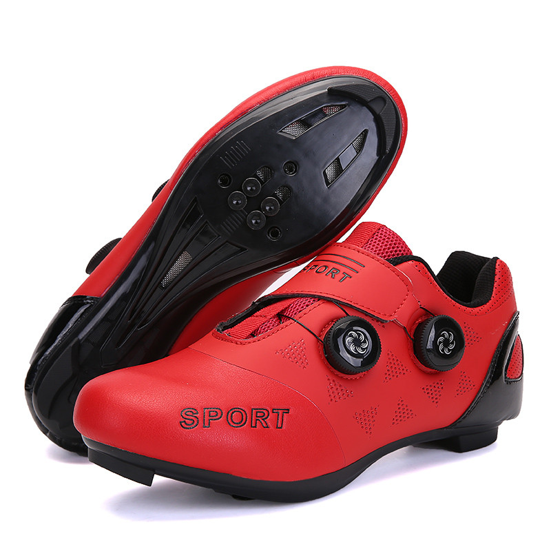 Vīriešu elpojošie velosipēdistu apavi āra šosejas velosipēdistu triatlona apavi SPD-SL automātiskās bloķēšanas velosipēda kurpes sievietēm