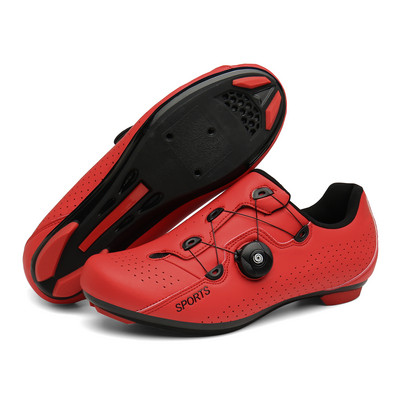 Brīvdabas vīriešu šosejas velosipēdu sporta apavi Neilona zole, pašbloķējoša unisex profesionāla velosipēda treniņu sporta kurpes, lielais izmērs 36-47