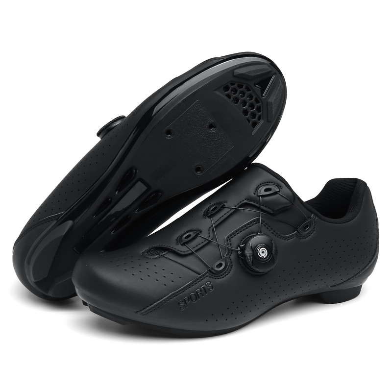 Brīvdabas vīriešu šosejas velosipēdu sporta apavi Neilona zole, pašbloķējoša unisex profesionāla velosipēda treniņu sporta kurpes, lielais izmērs 36-47