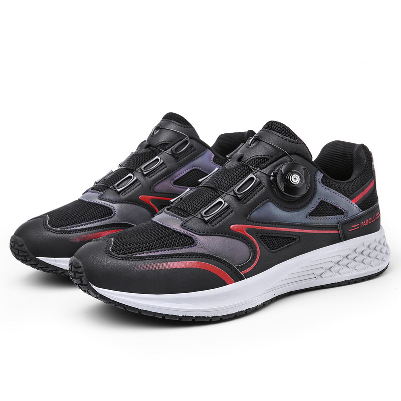 Férfi Luminous Cleat Kerékpáros Cipők Éjszakai Országúti Bicikli Triatlon Cipők Lock Kerékpár Lovaglás Tornaterem Spin edzés Fitnesz Cipők