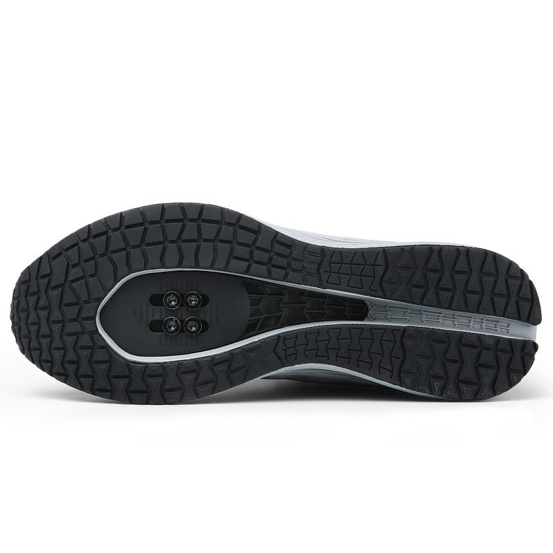 Férfi Luminous Cleat Kerékpáros Cipők Éjszakai Országúti Bicikli Triatlon Cipők Lock Kerékpár Lovaglás Tornaterem Spin edzés Fitnesz Cipők