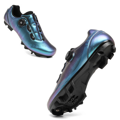 36-47 Jauni riteņbraukšanas apavi Vīriešu MTB Pašbloķējošie āra šosejas velosipēdu apavi SPD kalnu velosipēdistu apavi Velosipēdu kedas Liela izmēra