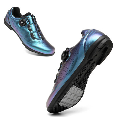 36-47 Jauni riteņbraukšanas apavi Vīriešu MTB Pašbloķējošie āra šosejas velosipēdu apavi SPD kalnu velosipēdistu apavi Velosipēdu kedas Liela izmēra