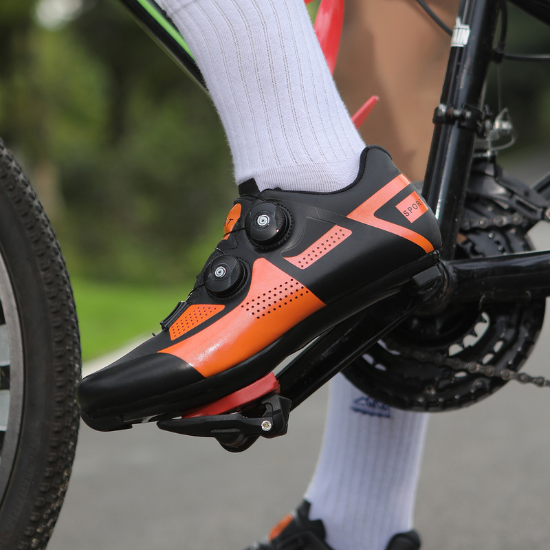 MTB dviračių avalynė, vyrų maršrutas „Cleat“ plento dviračių batai „Speed Flat Sneaker Racing“ Moteriški dviračiai kalnų spd savaime užsifiksuojanti avalynė