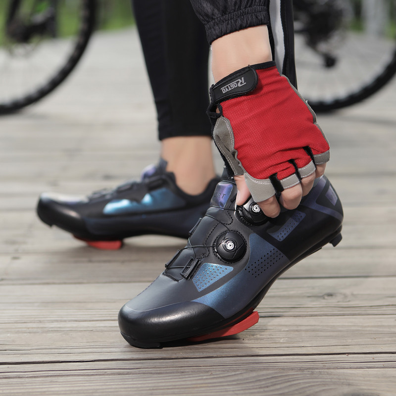 MTB dviračių avalynė, vyrų maršrutas „Cleat“ plento dviračių batai „Speed Flat Sneaker Racing“ Moteriški dviračiai kalnų spd savaime užsifiksuojanti avalynė