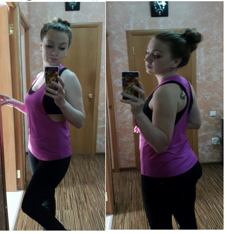 Nagyobb, alacsony gallérú T-ujjatlan mellény Sport Fitness Quick Dry Kis blúz Laza izzadságelnyelő ujjatlan Gym Workout pólók