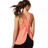 Ženske sportske joga majice Ljetne Bodybuilding Cross Bez rukava Leđa Fitness Brzo sušeća majica Joga prsluk Majice bez rukava za vježbanje