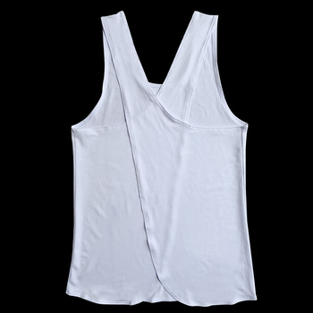 Γυναικεία Αθλητικά πουκάμισα Γιόγκα Καλοκαιρινό Bodybuilding Σταυρός Αμάνικο Πλάτη Γυμναστήριο Quick Dry T-shirt Γιόγκα Γιλέκο προπόνησης Μπλούζες για τρέξιμο