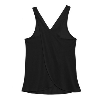 Γυναικεία Αθλητικά πουκάμισα Γιόγκα Καλοκαιρινό Bodybuilding Σταυρός Αμάνικο Πλάτη Γυμναστήριο Quick Dry T-shirt Γιόγκα Γιλέκο προπόνησης Μπλούζες για τρέξιμο