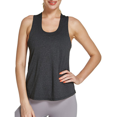 Női Athletic Racerback futómellény, rugalmas edzőcipő, gyorsan száradó ujjatlan, légáteresztő, alkalmi jógaingek Sportruházat