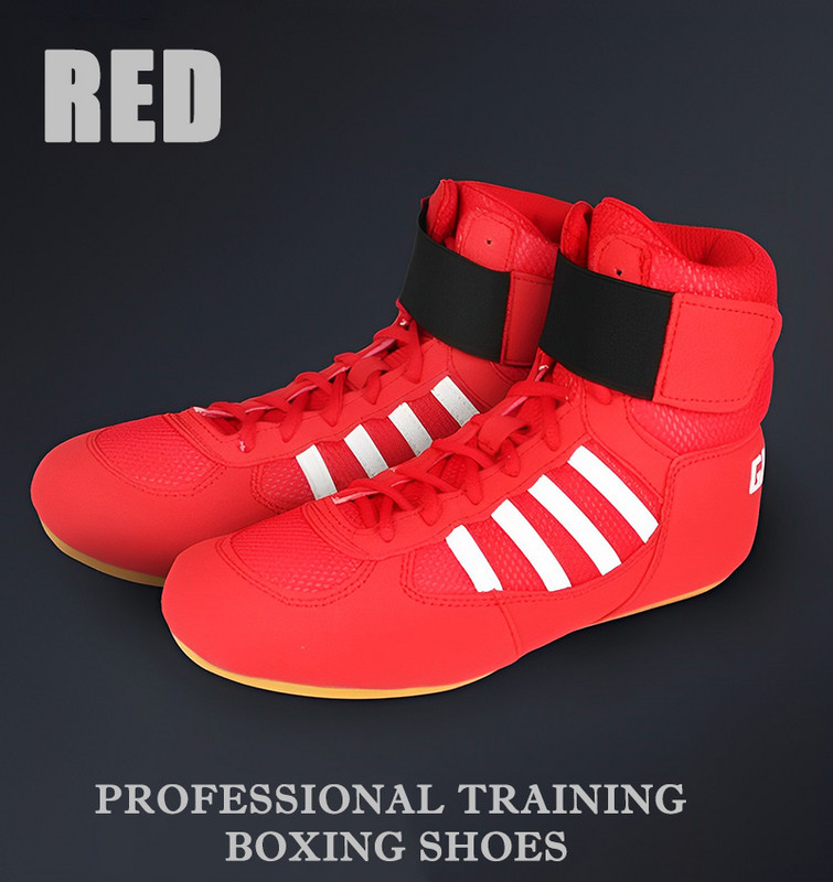 Férfi Női Bokszcipők Magas felső Harcedzés Birkózó Csizmák Fűzős Lélegző Női