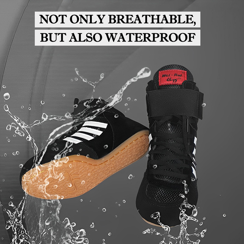 Férfi Női Bokszcipők Magas felső Harcedzés Birkózó Csizmák Fűzős Lélegző Női