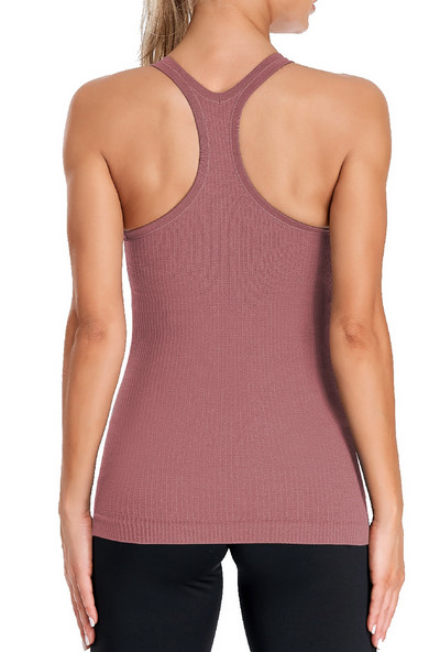 Charmleaks Női Camisole Racerback Design Puha, beépíthető polcos melltartó futószalagos felsők Masszív U-nyakú, alap légáteresztő sportruházat