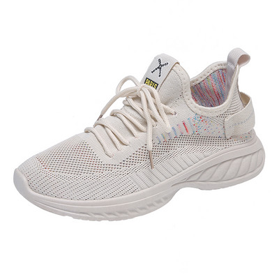 Moteriški teniso bateliai Fitneso vaikščiojimo lauke bėgimo treniruokliai Moteriški sportbačiams kvėpuojantis tinklelis Patogūs moteriški sportiniai bateliai