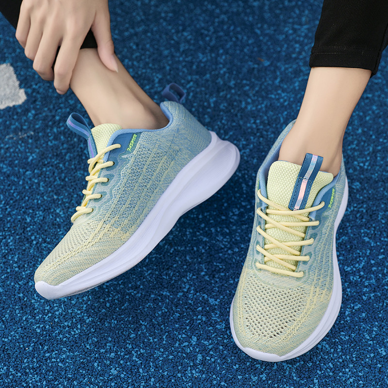 Moteriški teniso batai, pralaidūs tinkliniai sportiniai batai, užsegami lauko sporto salė, kūno rengybos treniruotės Patogūs batai, laisvalaikio sportbačiai moterims