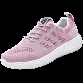 Sieviešu sporta apavi elpojoši tīklveida tenisa apavi Uzvelkami āra kedas sievietēm Fitnesa treniņi Komforta vingrošanas apavi ikdienas lietošanai