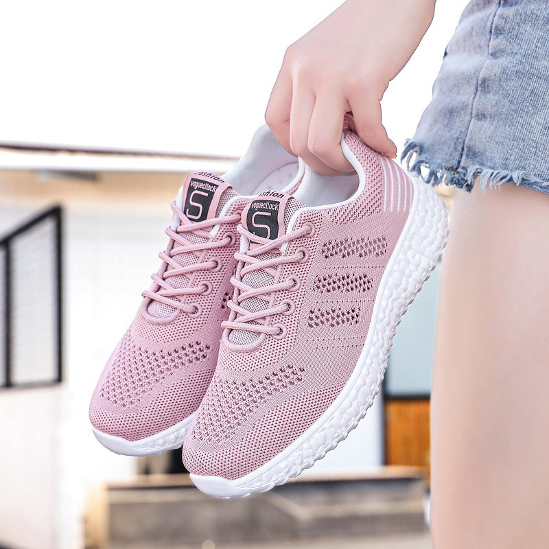 Sieviešu sporta apavi elpojoši tīklveida tenisa apavi Uzvelkami āra kedas sievietēm Fitnesa treniņi Komforta vingrošanas apavi ikdienas lietošanai