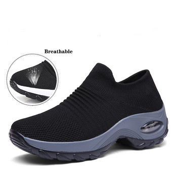 VIP маратонки Дамски тенис обувки Леки въздушни възглавници Обувки за ходене Ежедневни маратонки за фитнес Слипони Дишащи Zapatillas De Deporte