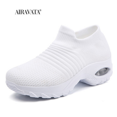 VIP sportbačiai Moteriški teniso bateliai Lengvi oro pagalvėlė vaikščiojimo avalynė Laisvalaikio salės treniruokliai Užsegami kvėpuojantys Zapatillas De Deporte