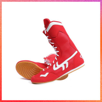 2022 Υψηλό κορυφαίο μέγεθος 35-46 ανδρικά παπούτσια Sambo Παπούτσια πάλης για προπόνηση και αγώνες Παπούτσια Breathable Combat Μπότες με κορδόνια