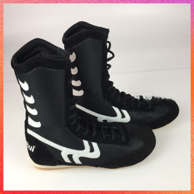 2022 High Top Size 35-46 Men Sambo Shoes Wrestling Shoe Training and Competitions Shoe Breathable Combat Sneakers Lace Up Boots