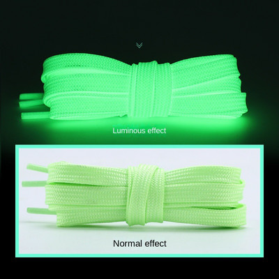 1 pár fényes cipőfűző gyerek tornacipőkhöz Férfi női sportcipők fűzők, amelyek fénylik a sötét éjszakában Cipőfűzők Fényvisszaverő cipőfűzők