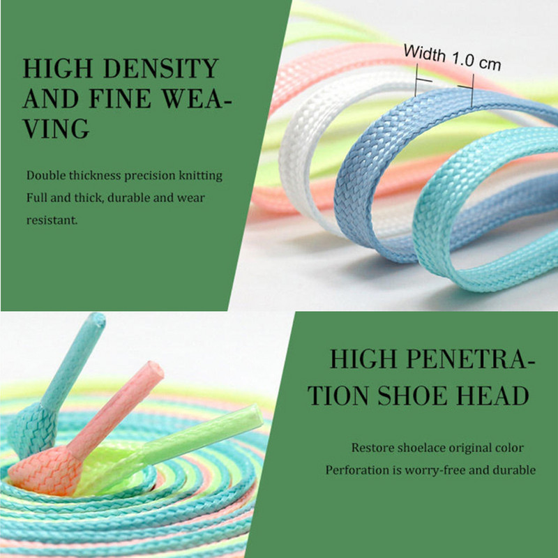 1 pár fényes cipőfűző gyerek tornacipőkhöz Férfi női sportcipők fűzők, amelyek fénylik a sötét éjszakában Cipőfűzők Fényvisszaverő cipőfűzők