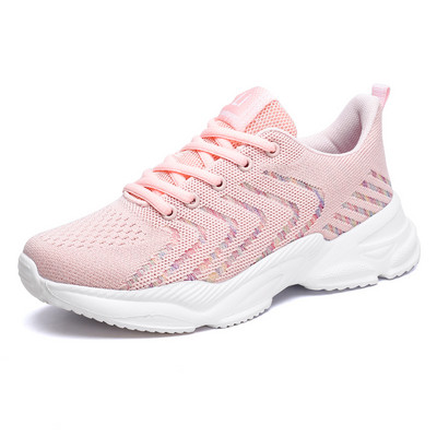 Sieviešu tenisa apavi Īpaši viegli, elpojoši, austi gaisa tīkli, skriešanas kedas plīša izmēra vieglas skriešanas trenažieri ikdienas sporta apavi