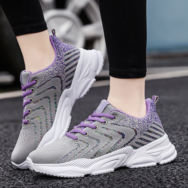 Sieviešu tenisa apavi Īpaši viegli, elpojoši, austi gaisa tīkli, skriešanas kedas plīša izmēra vieglas skriešanas trenažieri ikdienas sporta apavi