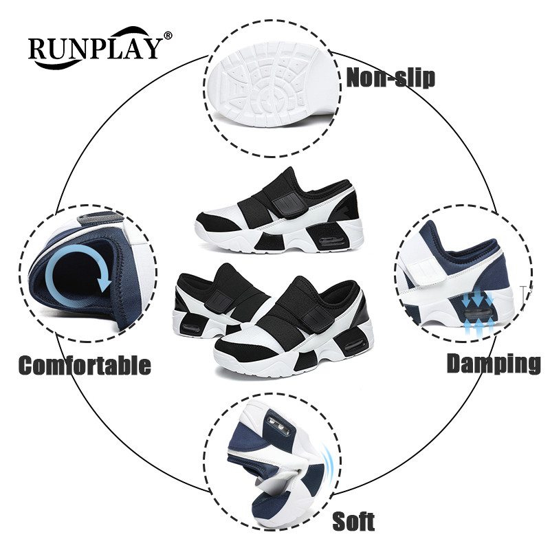 Moteriški teniso bateliai, kvėpuojantys sportbačiai su kabliuku kilpa, oro pagalvėlė, batai neslystantys moteriški ūgį didinanti avalynė lauko vaikščiojimo gimnastikos bateliai